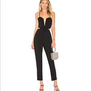 WORN ONCE purchased online from revolve - deep v cutout jumpsuit